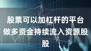 股票可以加杠杆的平台做多资金持续流入资源股